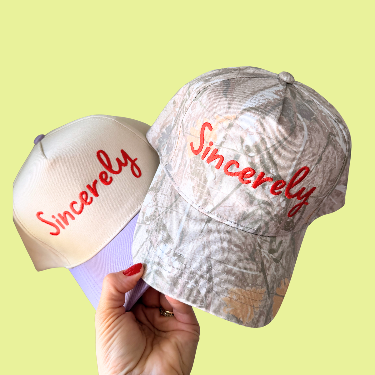 Sincerely Embroidered Hat